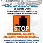 VOLANTINO 28 aprile 2015 -Memoria vittime Lavoro