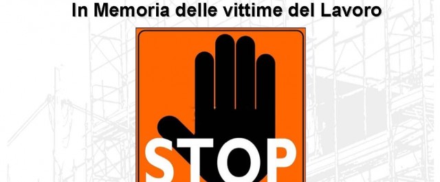 VOLANTINO 28 aprile 2015 -Memoria vittime Lavoro