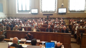 La platea nel sala del parlamentino del Cnel