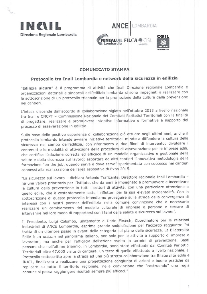 PROTOCOLLO INAIL LOMBARDIA , ANCE FENEAL FILCA E FILLA 2 NOV. 2015_Pagina_1