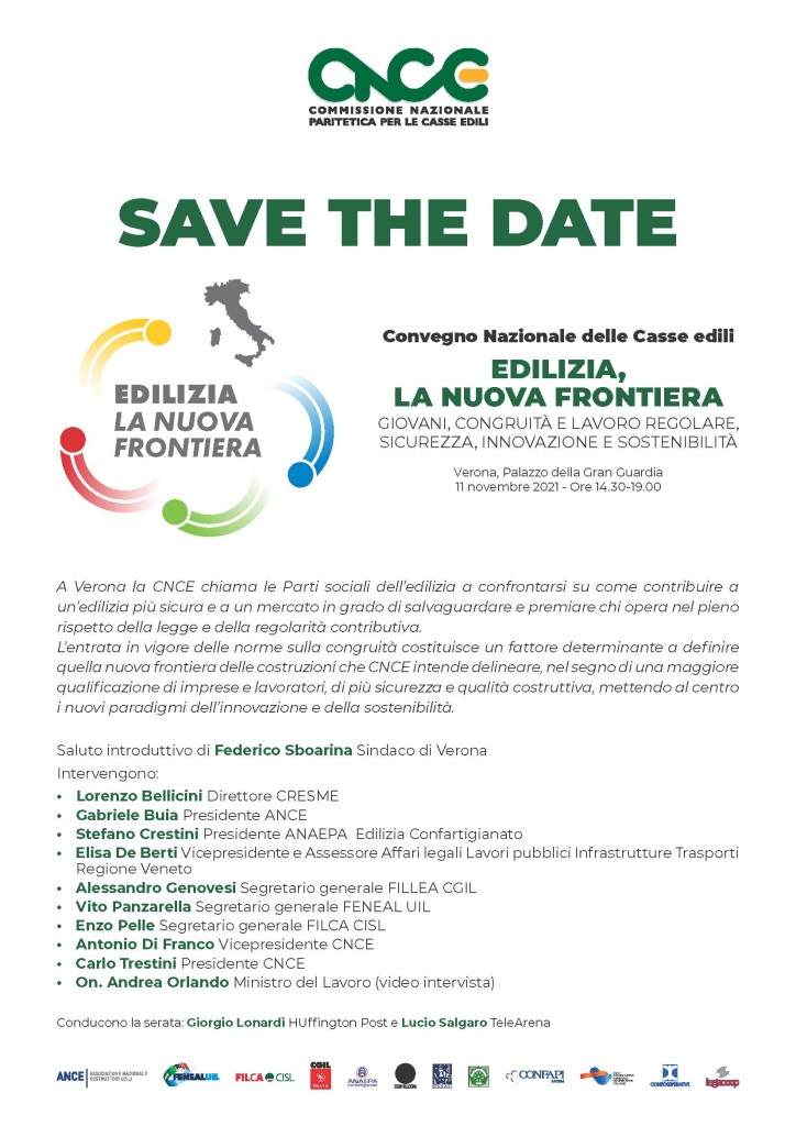 save The Date tavola rotonda CNCE Verona