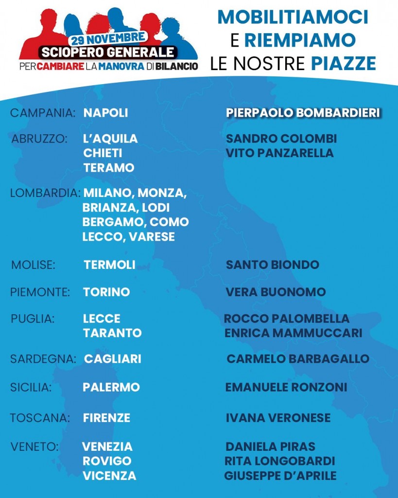 Mobilitiamoci e riempiano le nostre piazze