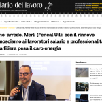 Screenshot 2026-09-08 at 10-56-15 Legno-arredo Merli (Feneal Uil) con il rinnovo riconosciamo ai lavoratori salario e professionalità. Sulla filiera pesa il caro energia - Il Diario del Lavoro